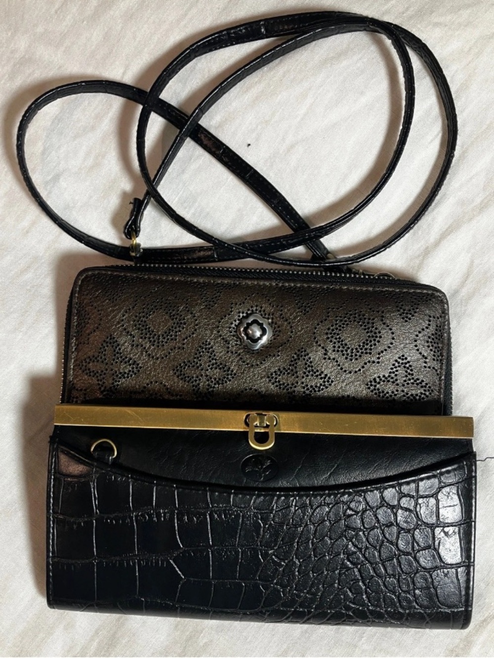 BUXTON & BRIGHTON LEATHER CROSS-BODY /CARD-HOLDER /WALLET /HANDBAG /NWOT